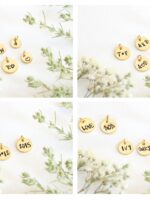 Add Personalized Hand Stamped Initial Charm for Necklace