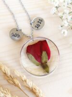 Add Personalized Hand Stamped Initial Charm for Necklace