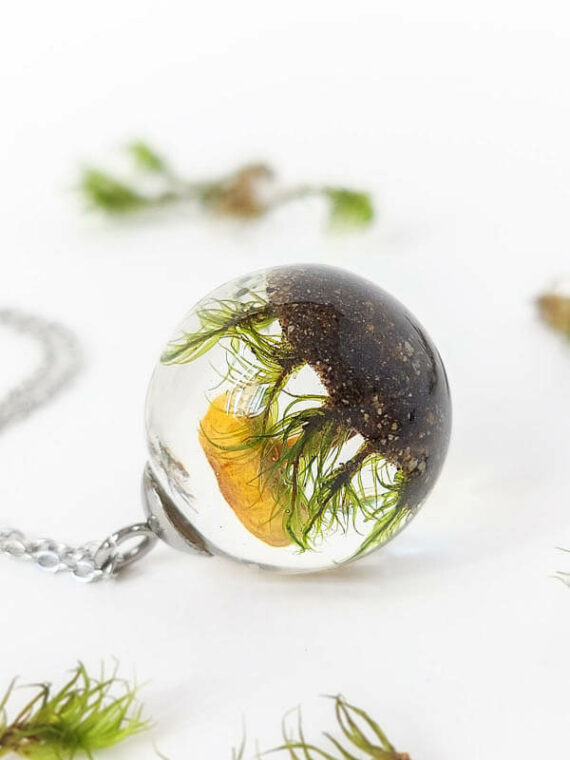 Real Mushroom Necklace - Forest Jewelry - Nature Lover Gift