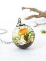 Real Mushroom Necklace - Forest Jewelry - Nature Lover Gift