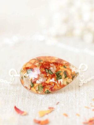 Wedding Flower Preservation Bracelet | Custom Bridal Keepsake with Real Flowers