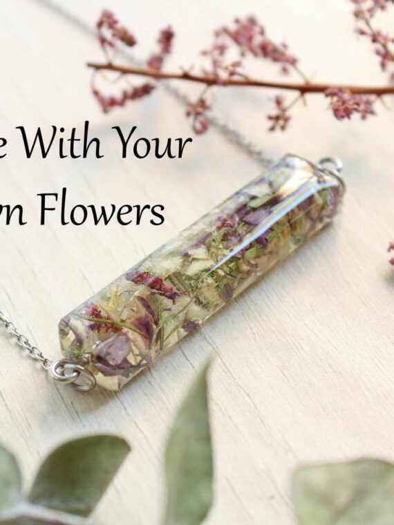 Preserved Flower Wedding Bouquet Necklace – Custom Jewelry with Your Real Flowers