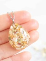 Wedding Flower Preservation Necklace – Custom Jewelry Made with Your Real Bouquet Flowers