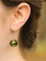 Custom Bouquet Preservation Earrings – Dangle Wedding Flower Keepsake