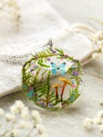 Fantasy Mushroom Necklace - Magical Fairytale Jewelry