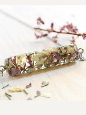 Preserved Flower Wedding Bouquet Necklace – Custom Jewelry with Your Real Flowers