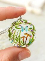 Fantasy Mushroom Necklace - Magical Fairytale Jewelry
