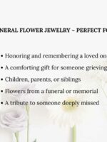 Funeral Flower Keepsake Bracelet – Memorial Jewelry with Real Preserved Flowers