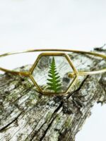 Real fern bracelet, Real leaf bracelet, Botanical jewellery, Plant resin jewelry, Real flower bracelet, Nature resin bracelet Forest jewelry