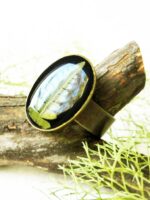 Anillo de bronce antiguo, Anillo de helecho real, Anillo del bosque, Anillo de helecho, Anillo inspirado en la naturaleza, Regalo para ella