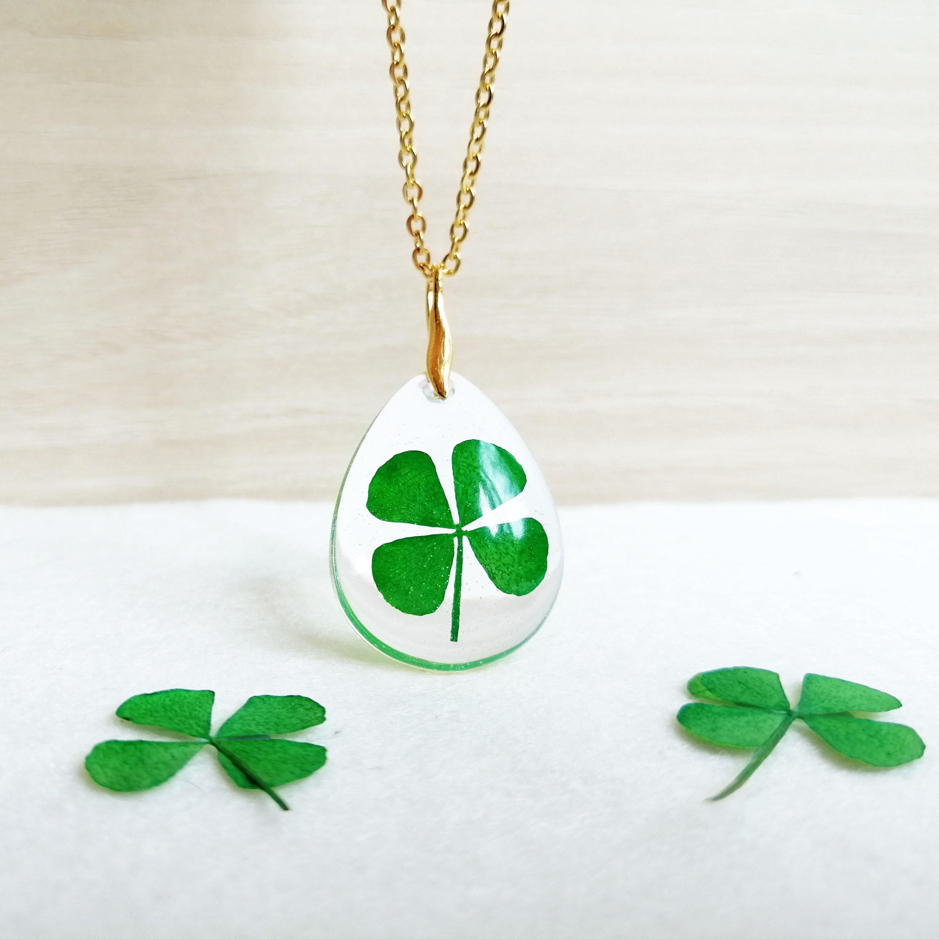 Sterling Silver Multiple Lucky Clover Necklace By Lovethelinks |  notonthehighstreet.com