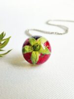 Minimalist Rose Flower Necklace – Dainty Charm  Pendant
