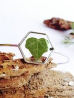 Resin bracelet, Pressed leaf bracelet, Ivy bracelet, Eco resin jewelry, Botanical bracelet, Ivy leaf jewelry, Geometric bracelet Unique gift