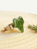 Real leaf ring, Ivy leaf jewelry, Stainless steel ring, Vintage leaf ring, Ivy plant jewelry, Pressed leaf ring, Ivy ring, Real leaf jewelry