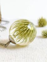 Scottish thistle necklace, Real plant necklace, Botanical necklace, Thistle necklace, Terrarium necklace, Scotland gifts, Thistle jewelry