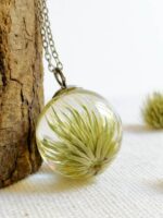 Scottish thistle necklace, Real plant necklace, Botanical necklace, Thistle necklace, Terrarium necklace, Scotland gifts, Thistle jewelry
