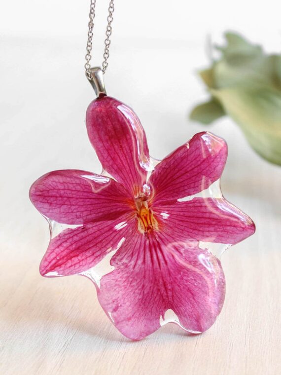 Preserved Flower Earrings : Rose Petal Heart Earrings