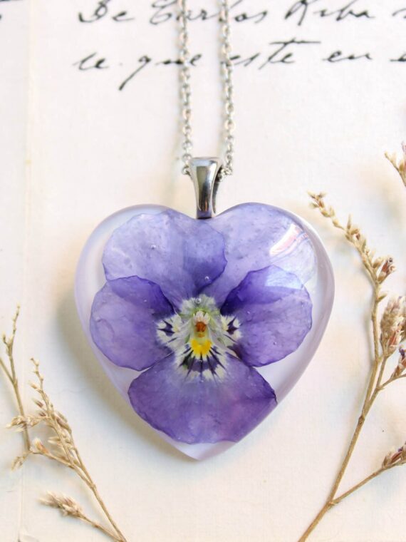 Violet clearance flower jewelry