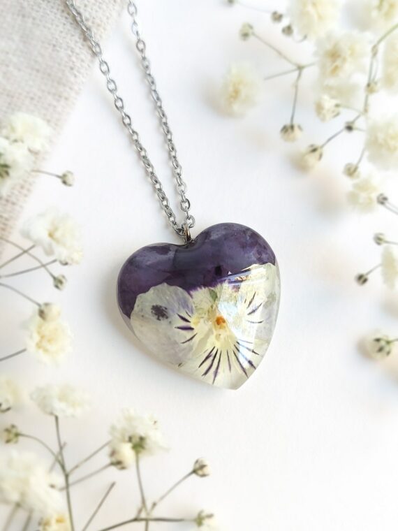 Buy Pressed Flower Necklace Dried Flower Jewelry Real Flower Necklace  Wildflower Necklace Mother's Day Gift Bridesmaid Jewelry Online in India -  Etsy