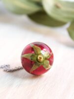 Preserved Rose Necklace in Eco Friendly Resin