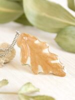 Oak necklace, Real leaf necklace, Fall leaf necklace, Oak jewelry, Nature inspired necklace, Oak leaf jewelry, Autumn necklace, Acorn leaf