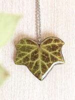 Pressed leaf necklace, Nature necklace, Woodland necklace, Botanical necklace, Boho nature jewelry, Nature inspired gifts, Bohemian pendant