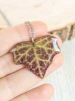 Earthy boho necklace, Leaf necklace, Dried leaf necklace, Earthy gifts, Woodland necklace, Earthy necklace, Organic necklace, Earthy jewelry