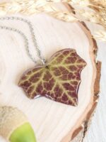 Earthy boho necklace, Leaf necklace, Dried leaf necklace, Earthy gifts, Woodland necklace, Earthy necklace, Organic necklace, Earthy jewelry