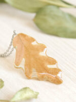 Oak necklace, Real leaf necklace, Fall leaf necklace, Oak jewelry, Nature inspired necklace, Oak leaf jewelry, Autumn necklace, Acorn leaf
