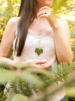 Collar hoja de hiedra, Collar hoja real, Joyeria de hiedra, Joyeria botánica, Collar de hiedra real, Collar de naturaleza, Joyas de bosque