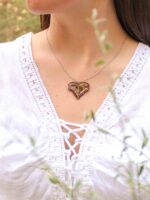 Earthy boho necklace, Leaf necklace, Dried leaf necklace, Earthy gifts, Woodland necklace, Earthy necklace, Organic necklace, Earthy jewelry