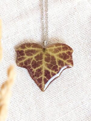 Earthy boho necklace, Leaf necklace, Dried leaf necklace, Earthy gifts, Woodland necklace, Earthy necklace, Organic necklace, Earthy jewelry