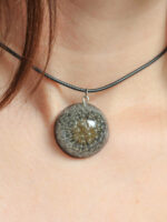 Real Dandelion Choker Necklace in Resin - Make a Wish Jewelry