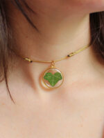 Pressed Ivy Leaf Choker Necklace - Nature Inspired Jewelry