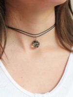 Real Dandelion Seeds Choker Necklace - Dainty Black Jewelry