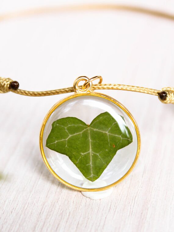Pressed Ivy Leaf Choker Necklace - Nature Inspired Jewelry