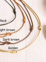 Double Layered Choker Necklace with Pressed Daisy Flower
