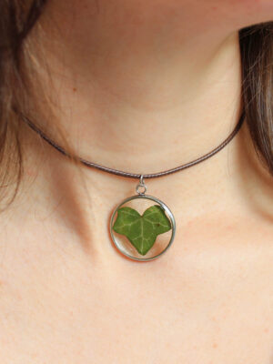 Real Leaf Choker Necklace Adjustable - Nature Lovers Gift