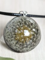 Real Dandelion Choker Necklace in Resin - Make a Wish Jewelry