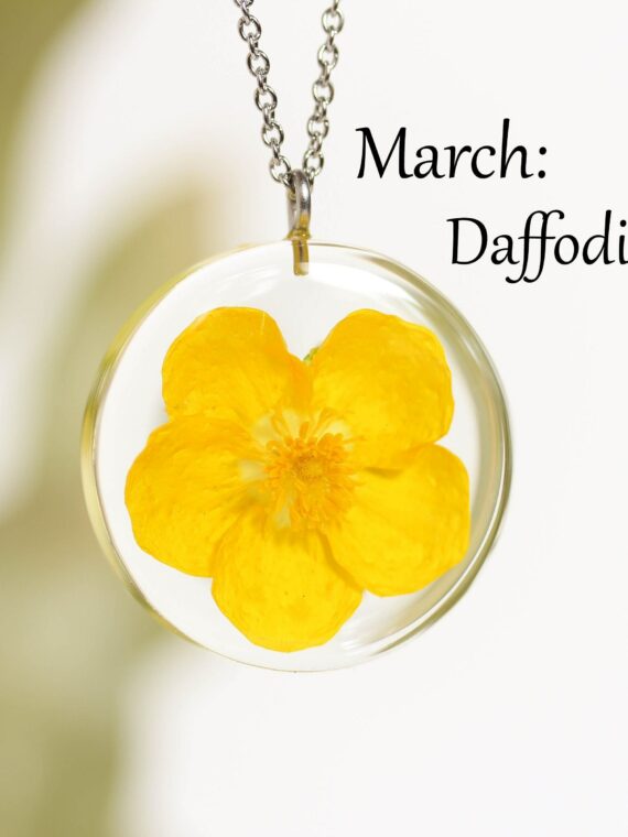 Birth month flower necklace - Birthday gift - Personalized jewelry – Smile  with Flower