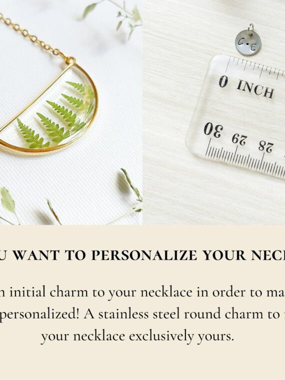 Half circle necklace, Real leaf necklace, Layered silver necklace for woman, Woodland jewelry, 30th birthday gift ideas, Everyday necklace