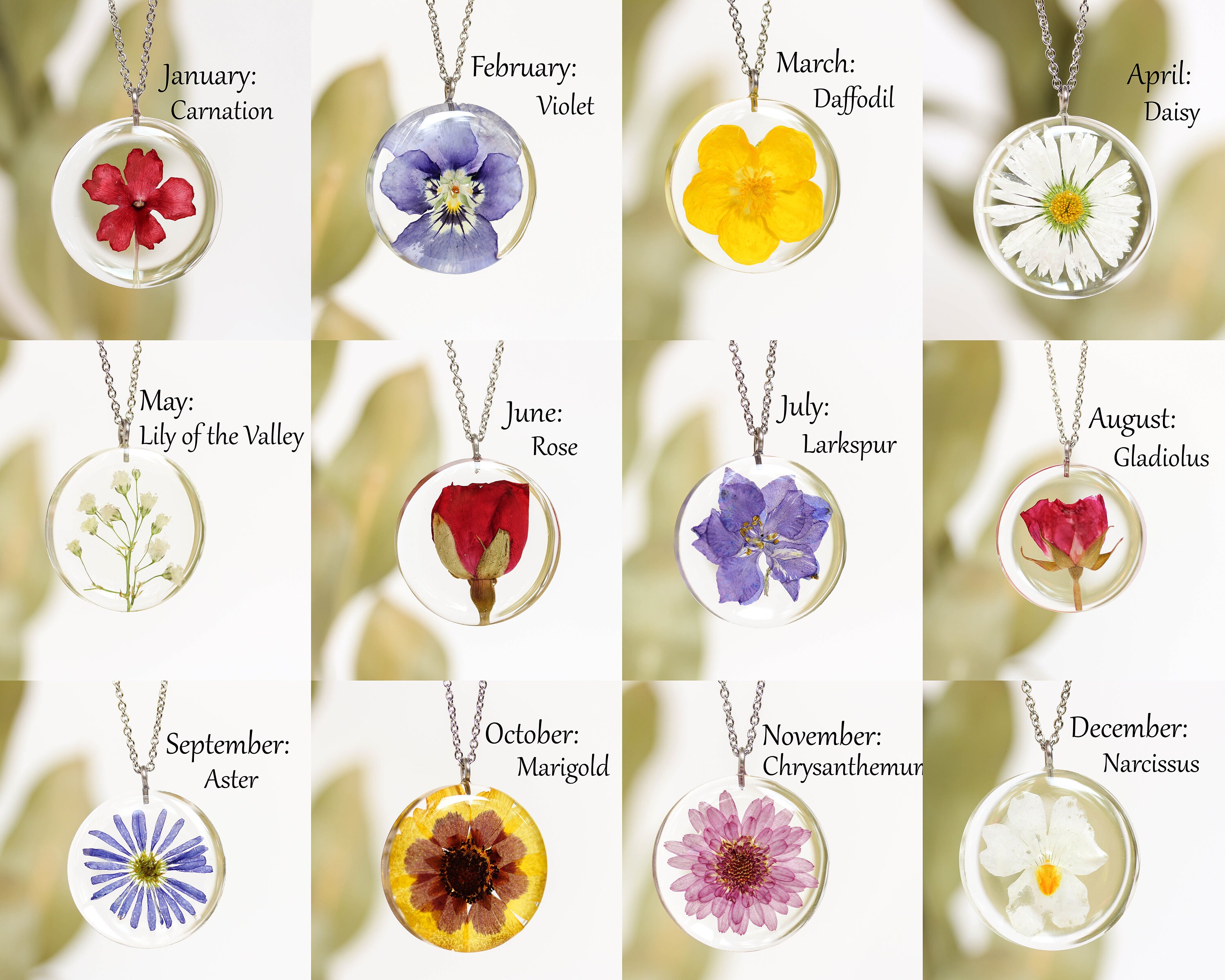 Birth Flower Stacker Necklace curated on LTK