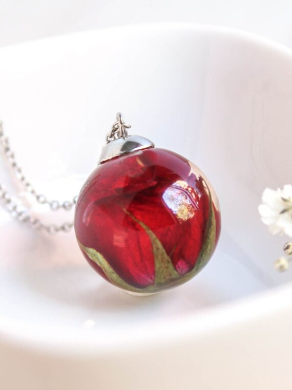Womens Day Gifts Preserved Real Rose with Necklace For Her Women Girlfriend  Mom* | eBay