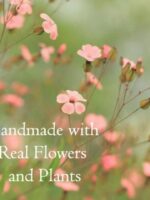 Dainty Crescent Moon Earrings Stud with Pressed Flowers in Resin