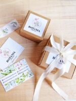 Forest Inspired Earrings with Pine Tree and Stars - Moon Jewelry