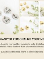 September Birth Flower Necklace with Aster Flower Resin Pendant