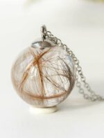 Hair Necklace – Personalized Pet Memorial in Crystal Resin