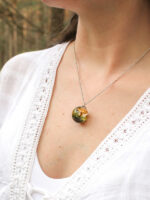 Garden Mushroom Necklace with Real Plants - Gifts for Gardeners