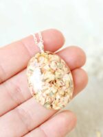 Wedding Preserved Flowers Bouquet Necklace – Custom Jewelry with Your Real Flowers