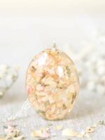 Wedding Preserved Flowers Bouquet Necklace – Custom Jewelry with Your Real Flowers